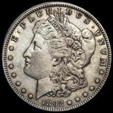 1892 Silver Morgan Dollar NEARLY UNCIRCULATED