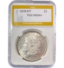 1878 8TF Morgan Dollar PGA MS64+