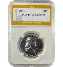 1951 Franklin Half Dollar PGA PR66 CAMEO