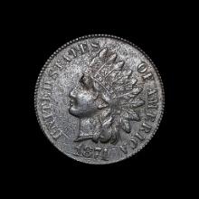 1874 Indian Head Cent NEARLY UNCIRCULATED