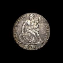 1891 Seated Liberty Dime LIGHTLY CIRCULATED