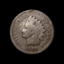 1869 Indian Head Cent NICELY CIRCULATED
