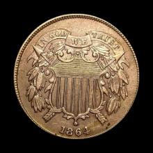 1864 Bronze Two-Cent Piece UNCIRCULATED
