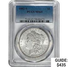 1882-S Morgan Silver Dollar  MS65