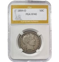 1894-O Barber Half Dollar PGA XF40
