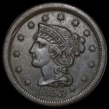 1853 Braided Hair Large Cent UNCIRCULATED