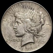 1921 Silver Peace Dollar NEARLY UNCIRCULATED