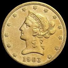 1903-S Gold $10 Liberty Head Eagle CLOSELY UNCIRCULATED