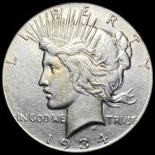 1934-S Silver Peace Dollar CLOSELY UNCIRCULATED