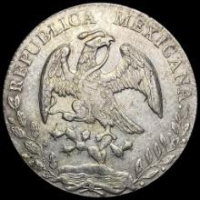 1879-Mo M.H. Silver 8 Reales Mexico NEARLY UNCIRCULATED