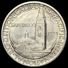 1935-S Silver California-Pacific Expo Half Dollar GEM BU
