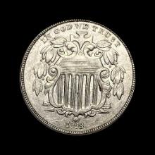 1868 Shield Nickel CLOSELY UNCIRCULATED