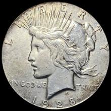 1928 Silver Peace Dollar CLOSELY UNCIRCULATED