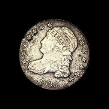 1830 Capped Bust Dime LIGHTLY CIRCULATED