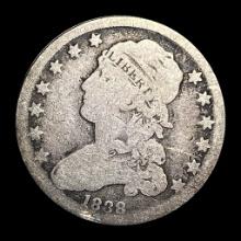 1838 Capped Bust Silver Quarter NICELY CIRCULATED