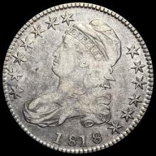 1818 Silver Capped Bust Half Dollar LIGHTLY CIRCULATED