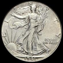 1941-D Silver Half Dollar Walking Liberty UNCIRCULATED