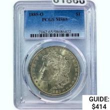 1885-O Morgan Silver Dollar  MS65