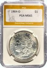 1904-O Morgan Dollar PGA MS65