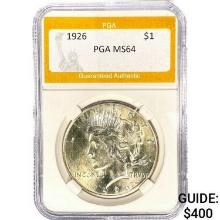 1926 Peace Dollar PGA MS64