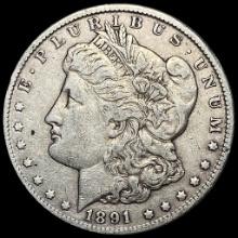 1891-CC Silver Morgan Dollar NEARLY UNCIRCULATED