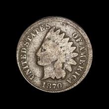 1870 Indian Head Cent NICELY CIRCULATED