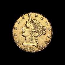 1857 Gold $2.50 Liberty Head Quarter Eagle CLOSELY UNCIRCULATED