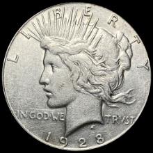 1928-S Silver Peace Dollar NEARLY UNCIRCULATED