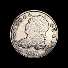 1830 Capped Bust Dime NEARLY UNCIRCULATED