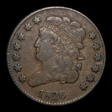 1826 Classic Head Half Cent NEARLY UNCIRCULATED