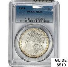 1883 Morgan Silver Dollar  MS65