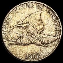 1858 Copper-Nickel Flying Eagle Cent LIGHTLY CIRCULATED