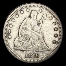 1876-S Seated Liberty Quarter NICELY CIRCULATED