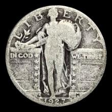 1927-S Silver Standing Liberty Quarter NICELY CIRCULATED