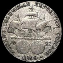 1893 Columbian Exposition Half Dollar NEARLY UNCIRCULATED