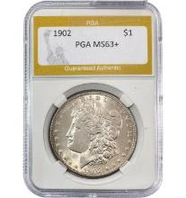 1902 Morgan Silver Dollar PGA MS63+