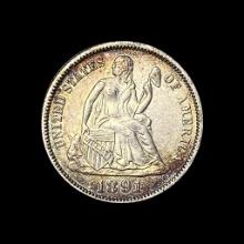 1891 Seated Liberty Dime CLOSELY UNCIRCULATED