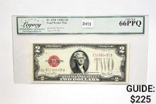 1928G $2 Legal Tender Note-Red Seal LCG 66 PPQ