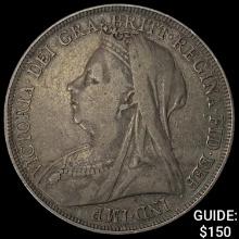 1897 Great Britain Silver Crown Victoria NEARLY UNCIRCULATED