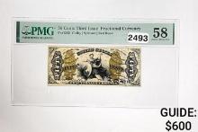 50C Third Issue Fractional Currency PMG 58 UNC