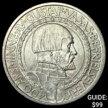 1921 Sweden Silver 2 Kroner Gustaf Vasa UNCIRCULATED
