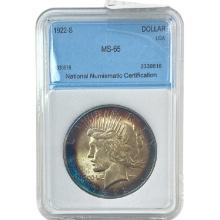 1922-S Morgan Silver Dollar NNC MS65
