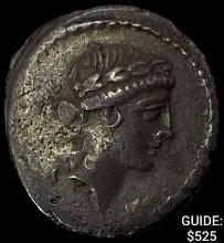 Roman Considius 46 BC Silver Denarius NEARLY UNCIRCULATED