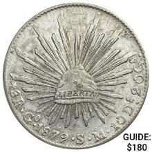 1879Go SM Mexico Silver 8 Reales CLOSELY UNCIRCULATED