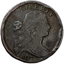 1807 Draped Bust Large Cent VF