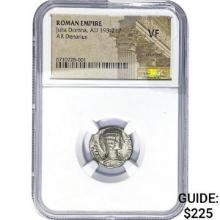 Roman Julia Domna, AD 193-217 Silver Denarius NGC VF
