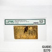 1774 $2/3 Maryland Fractional Currency PMG 12 F