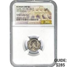 Roman Lucilla, AD 164-182/3 Silver Denarius NGC VF