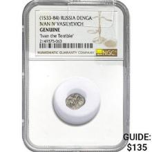 [1533-84] Russia Denga Ivan IV NGC GENUINE