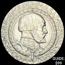 1921 Sweden Gustfa V Silver 2 Kronor UNCIRCULATED
